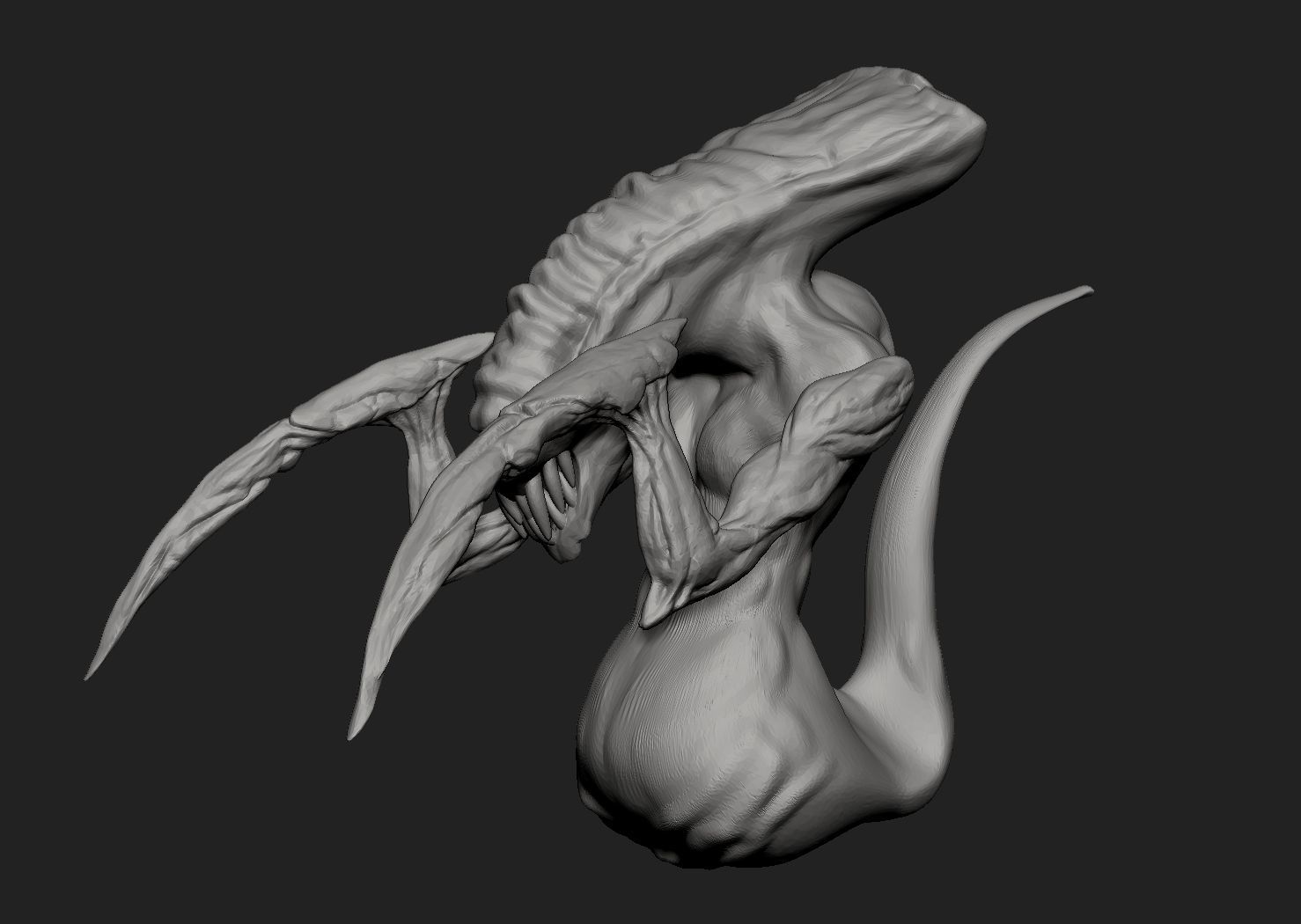 Alien Creature 3D print model_5