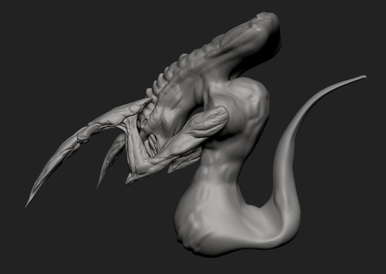 Alien Creature 3D print model_2