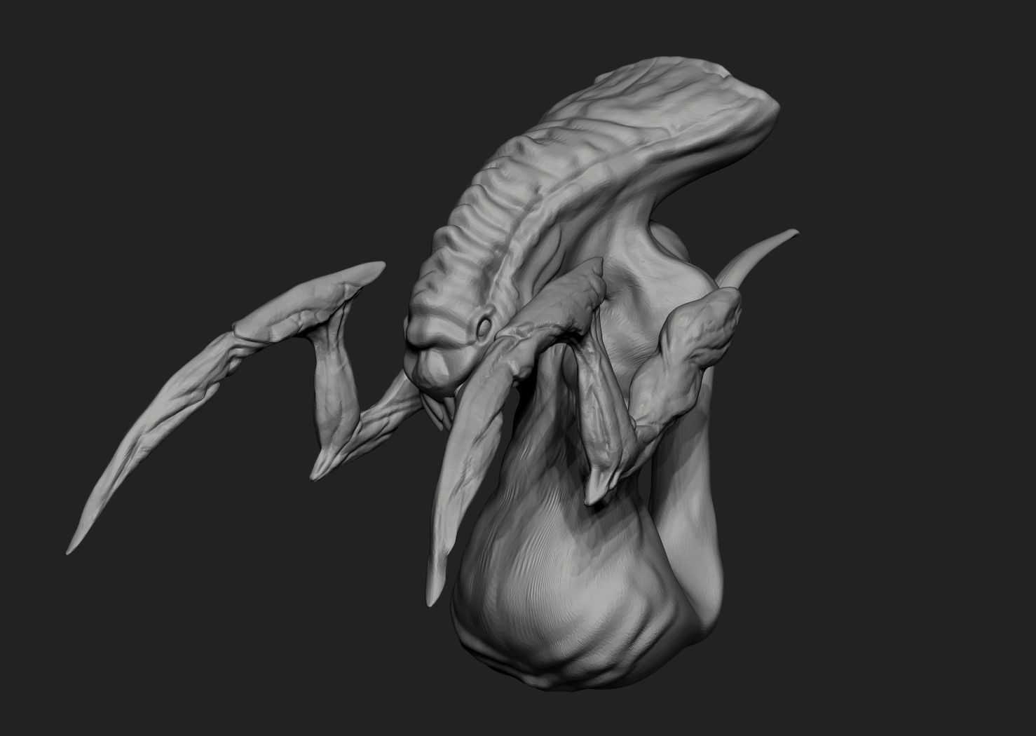 Alien Creature 3D print model_1