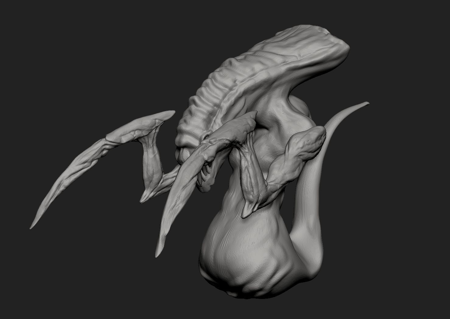 Alien Creature 3D print model_4