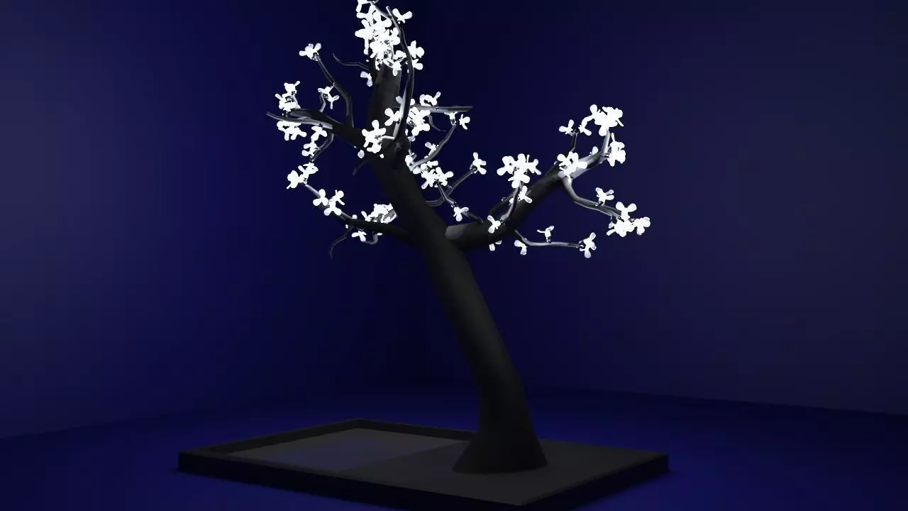 LED Tree lamp 3D model