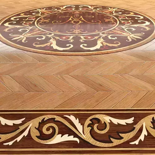 Parquet Da Vinci and 9 Rosettes