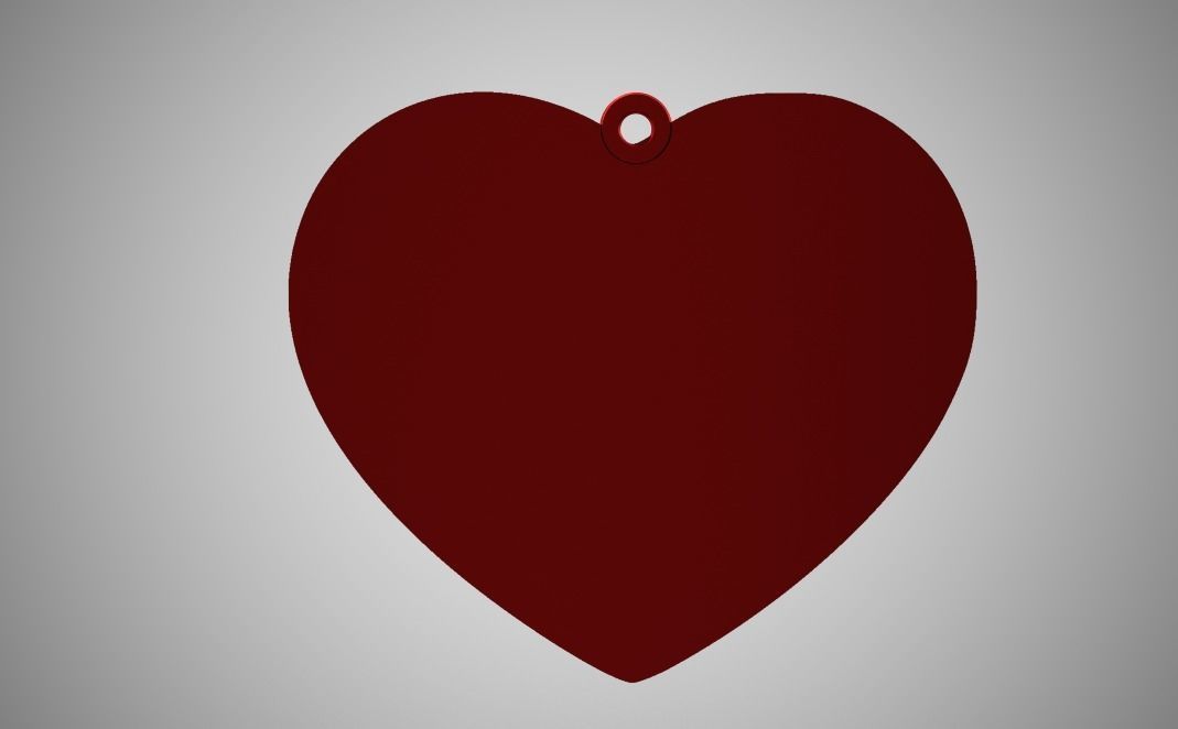 Love Necklace  3D print model_1