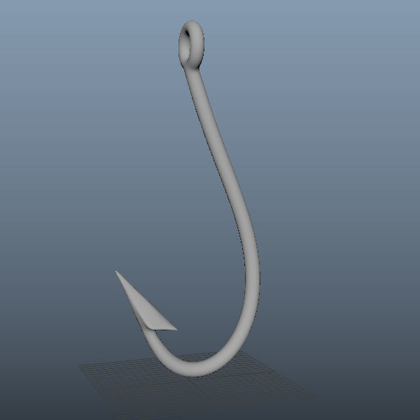  Fishing Hook 3D model_3