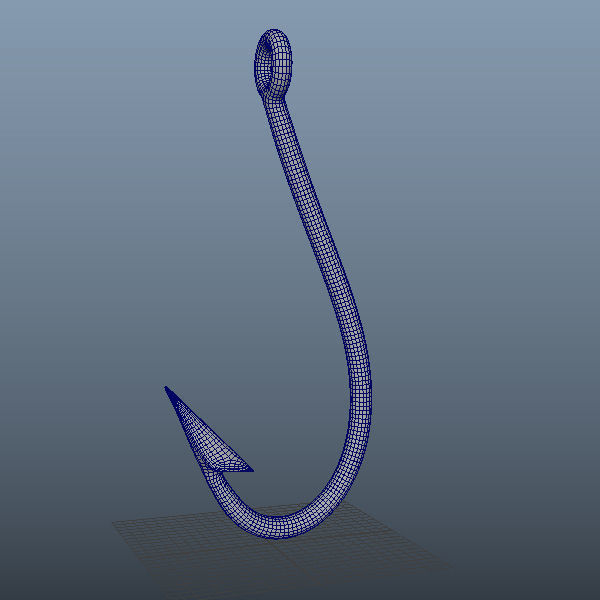  Fishing Hook 3D model_4