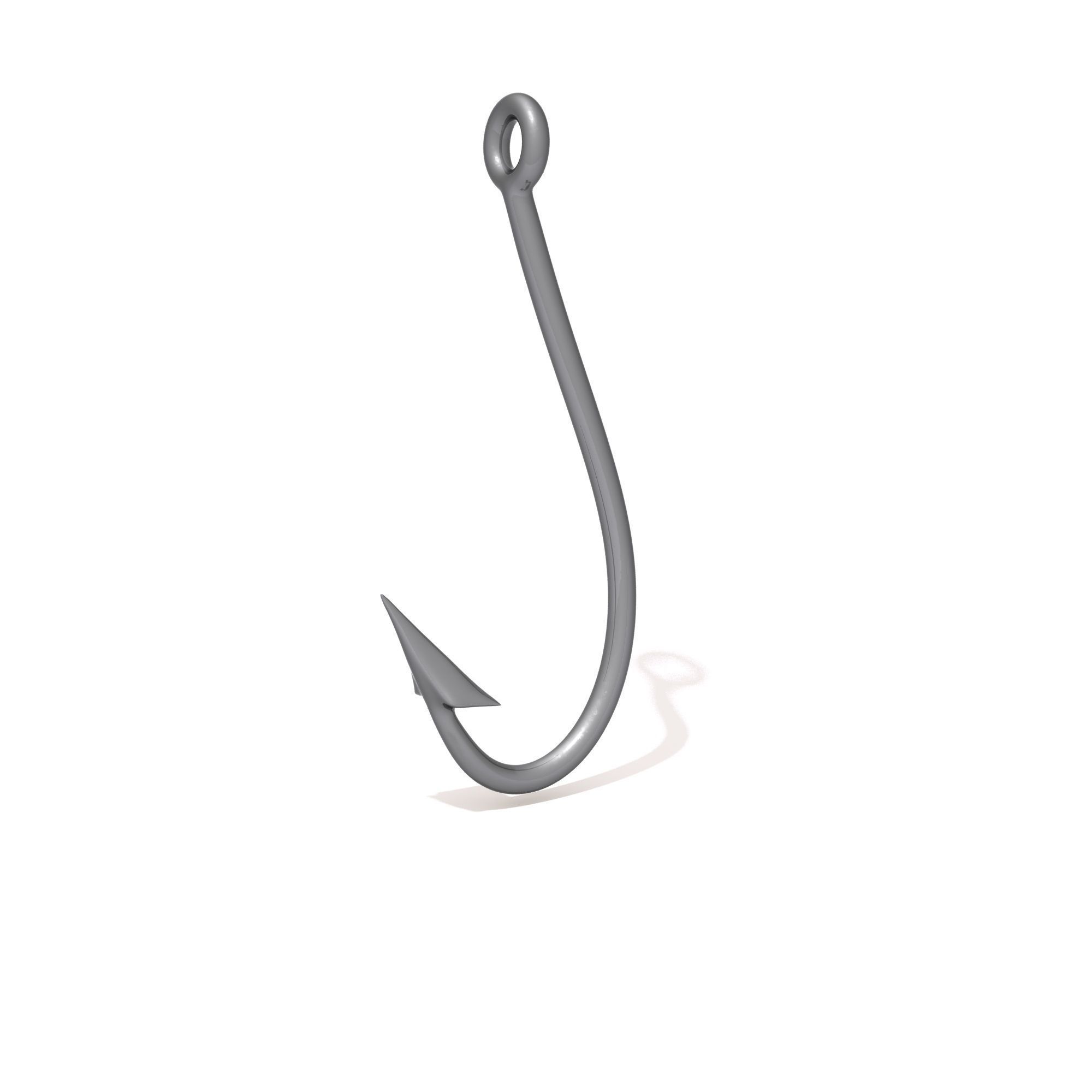  Fishing Hook 3D model_1