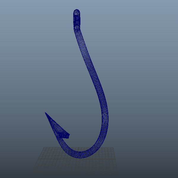  Fishing Hook 3D model_2