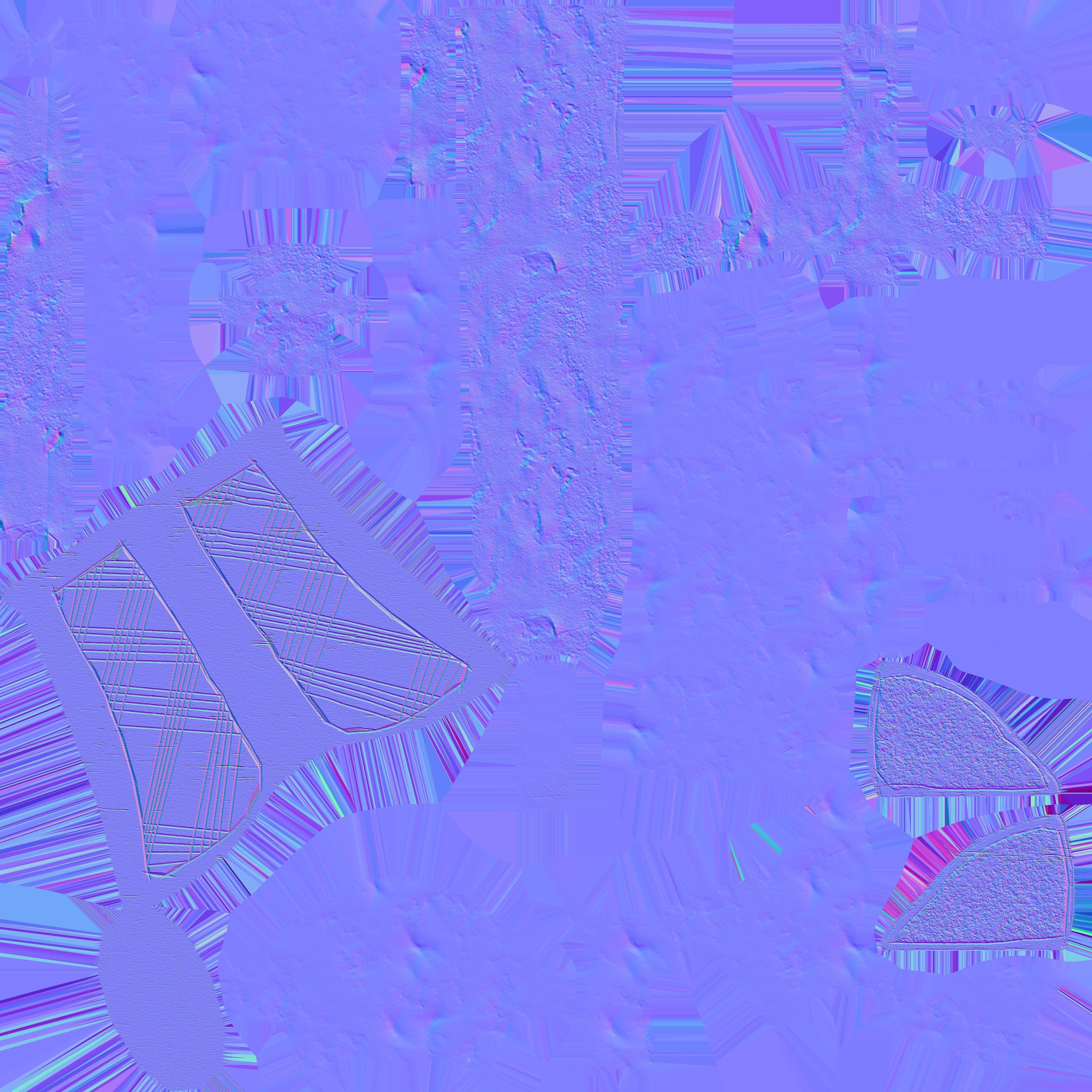 Apocalyptic gun Low-poly 3D model_3