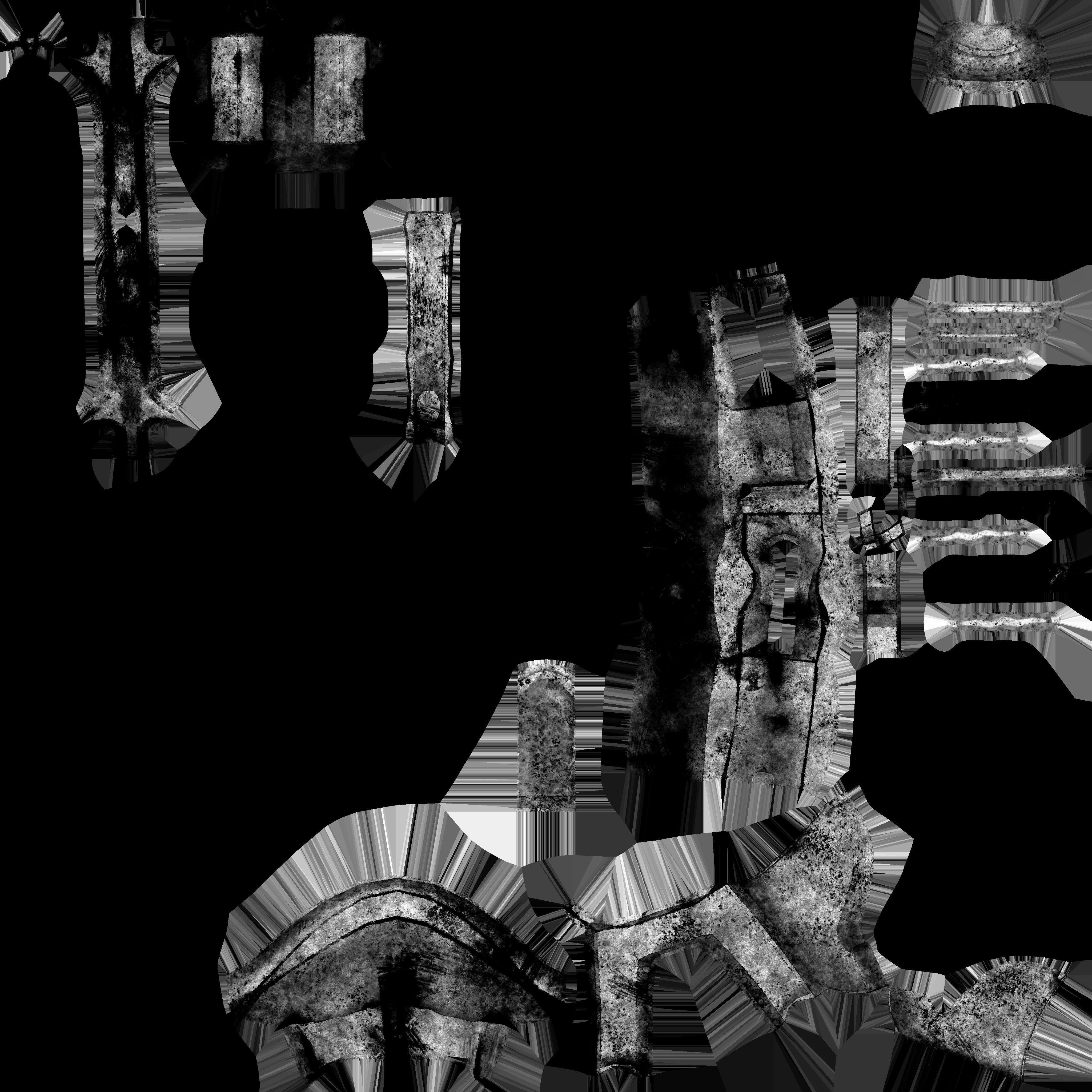 Apocalyptic gun Low-poly 3D model_2