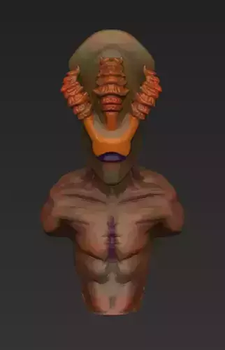 Alien bust of