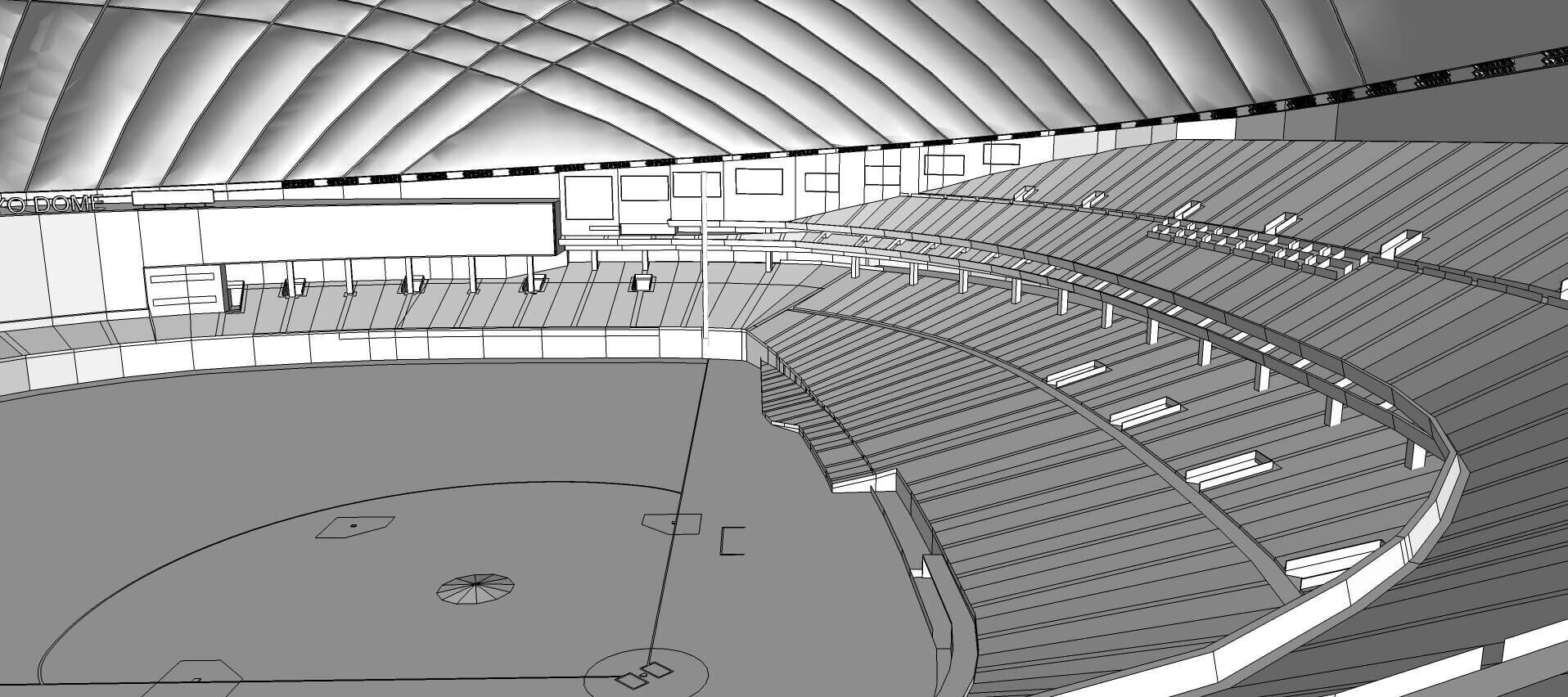 Tokyo Dome - Japan 3D model_15