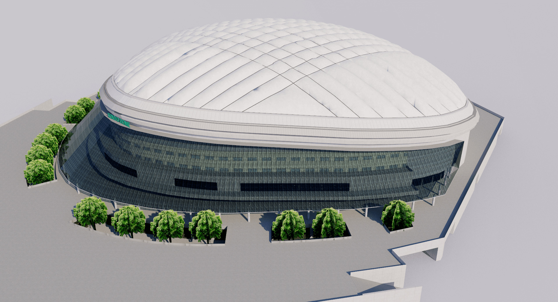 Tokyo Dome - Japan 3D model_1