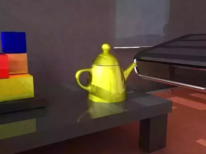 TEAPOT on table