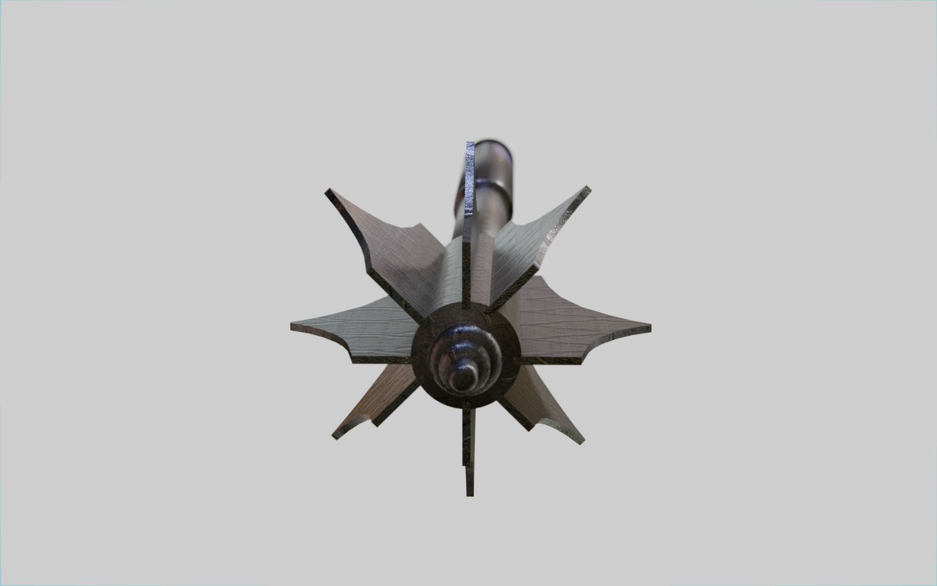Medieval 16th Century Mace Low-poly 3D model_2
