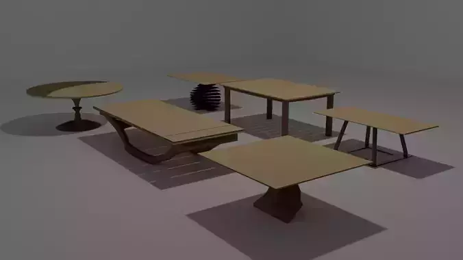 Table set of tables and chairs