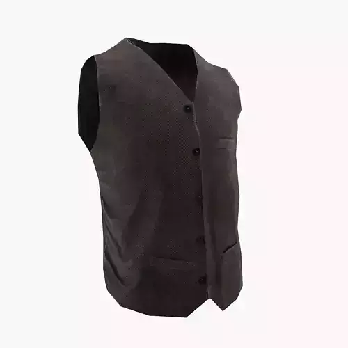  Vest clothing Low-poly 3D model