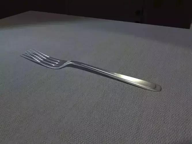 FORCHETTA silver fork on table