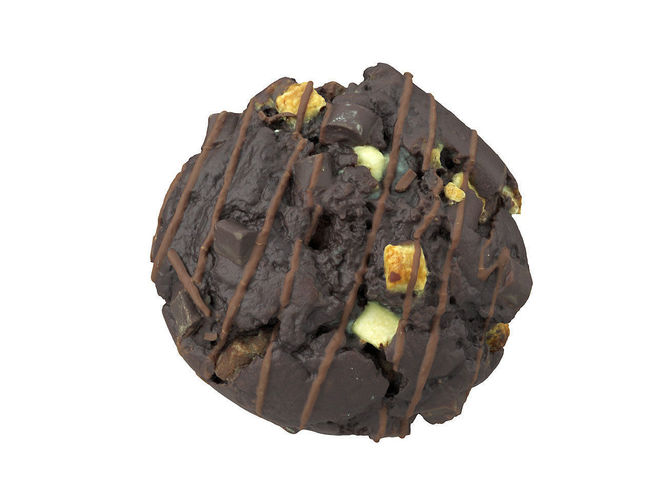 Photorealistic Chocolate Muffin 3D Scan 3D model 4