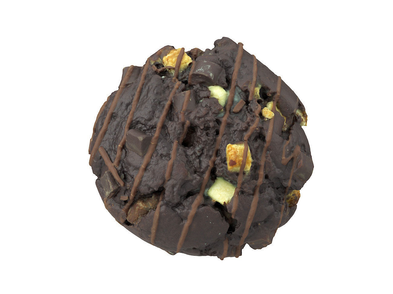 Photorealistic Chocolate Muffin 3D Scan 3D model_3
