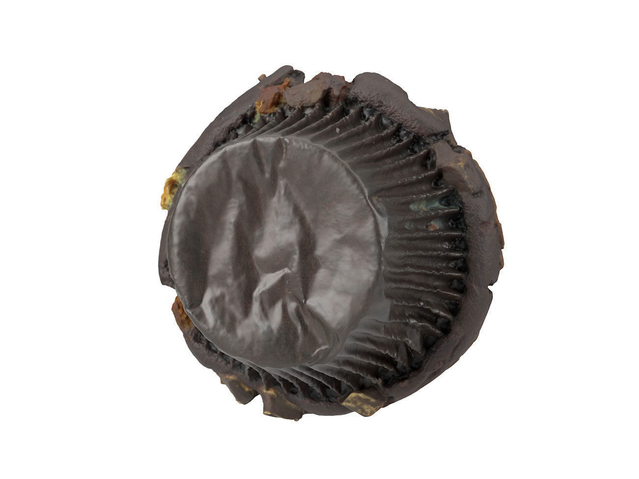 Photorealistic Chocolate Muffin 3D Scan 3D model_4