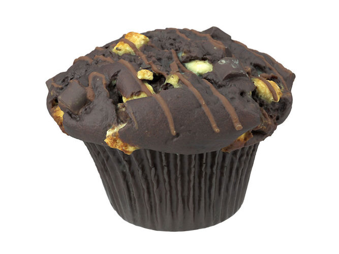 Photorealistic Chocolate Muffin 3D Scan 3D model