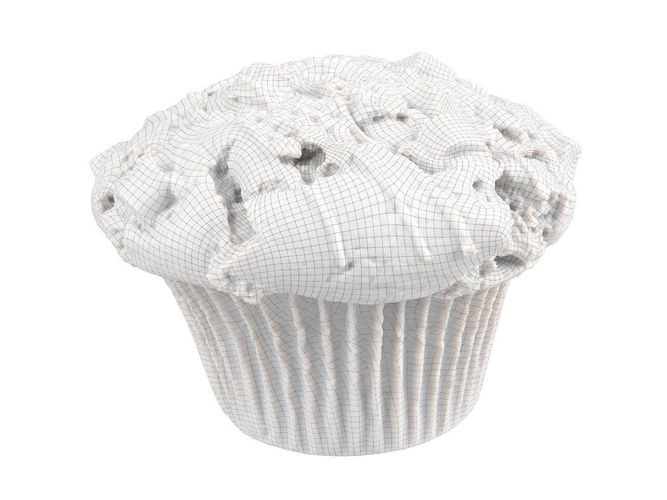 Photorealistic Chocolate Muffin 3D Scan 3D model 7