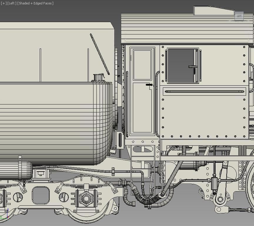 BR-52 Kriegslok Steam Locomotive Engine 3D model_25