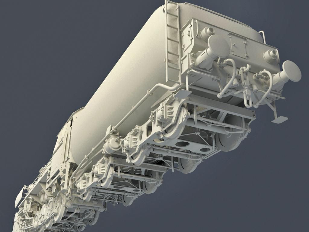 BR-52 Kriegslok Steam Locomotive Engine 3D model_20