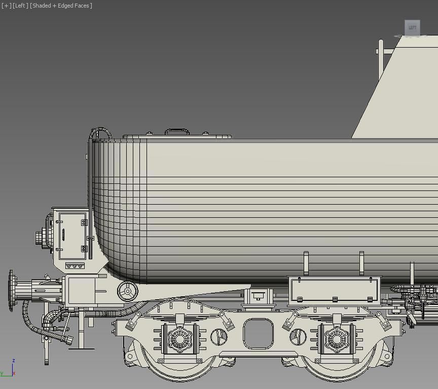 BR-52 Kriegslok Steam Locomotive Engine 3D model_26