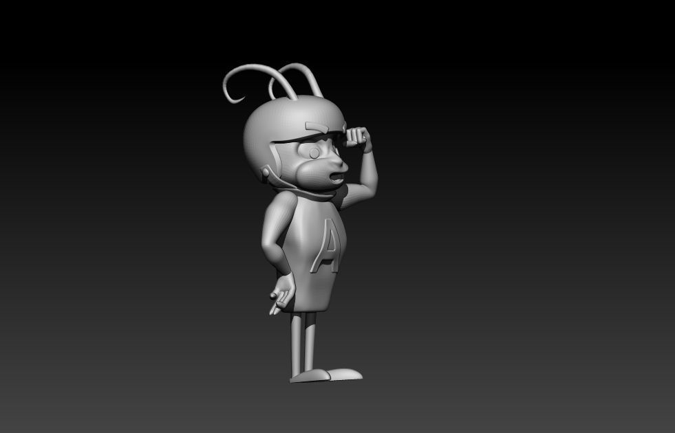 Atom Ant - Strong Pose 3D print model_2