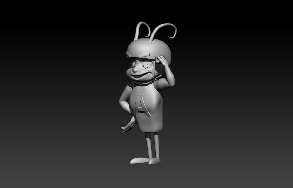 Atom Ant - Strong Pose 3D print model_1