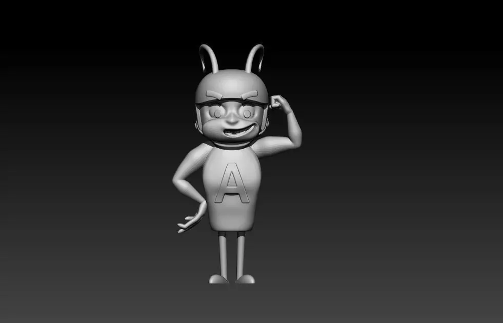 Atom Ant - Strong Pose 3D print model_0