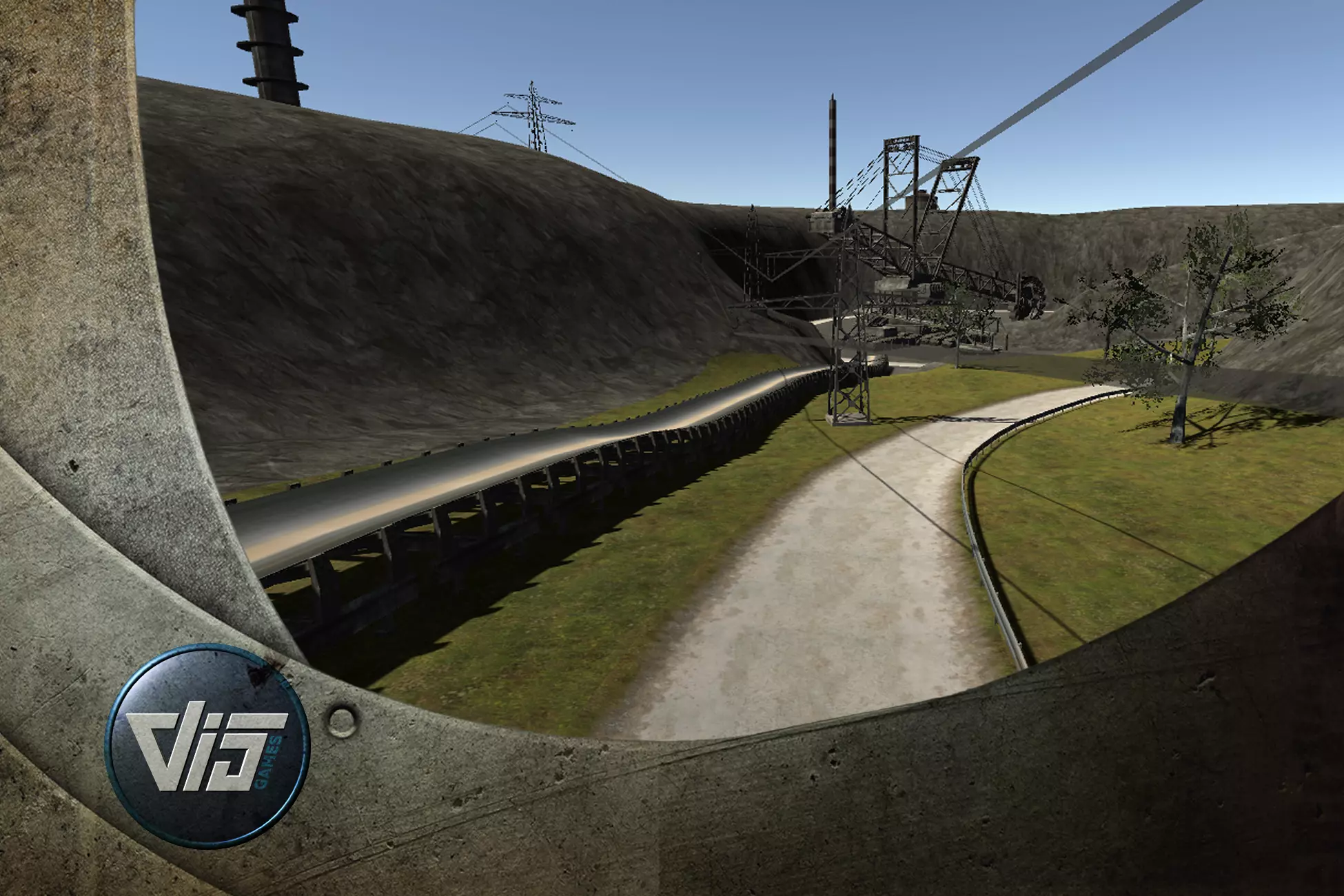 Coal Mining Scene Low-poly 3D model_0