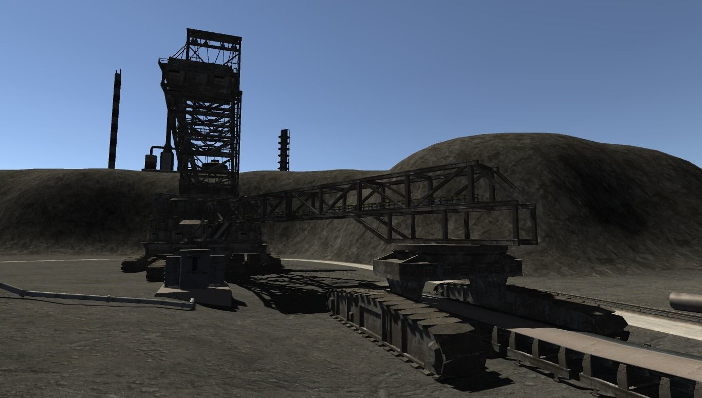 Coal Mining Scene Low-poly 3D model_3