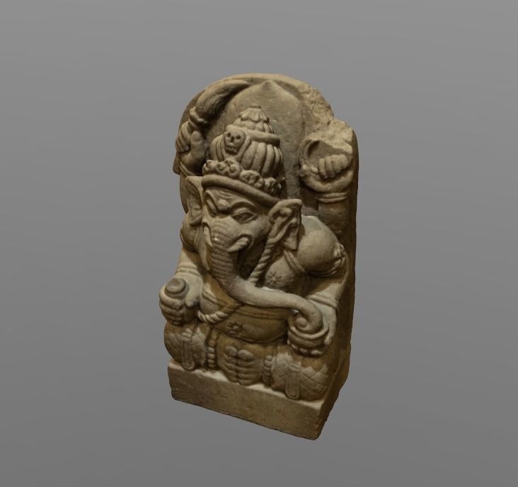 Ganesha Statue 3D model_1