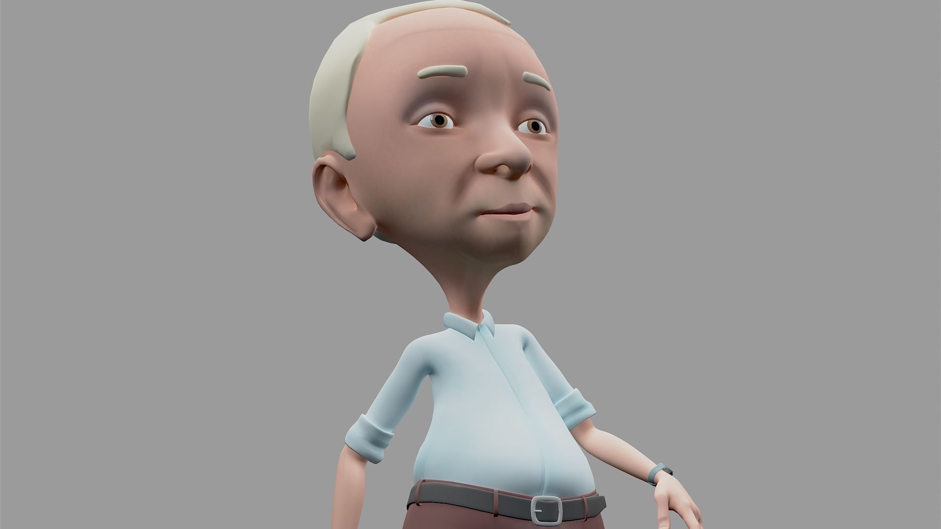 Grand papa 3D model_4
