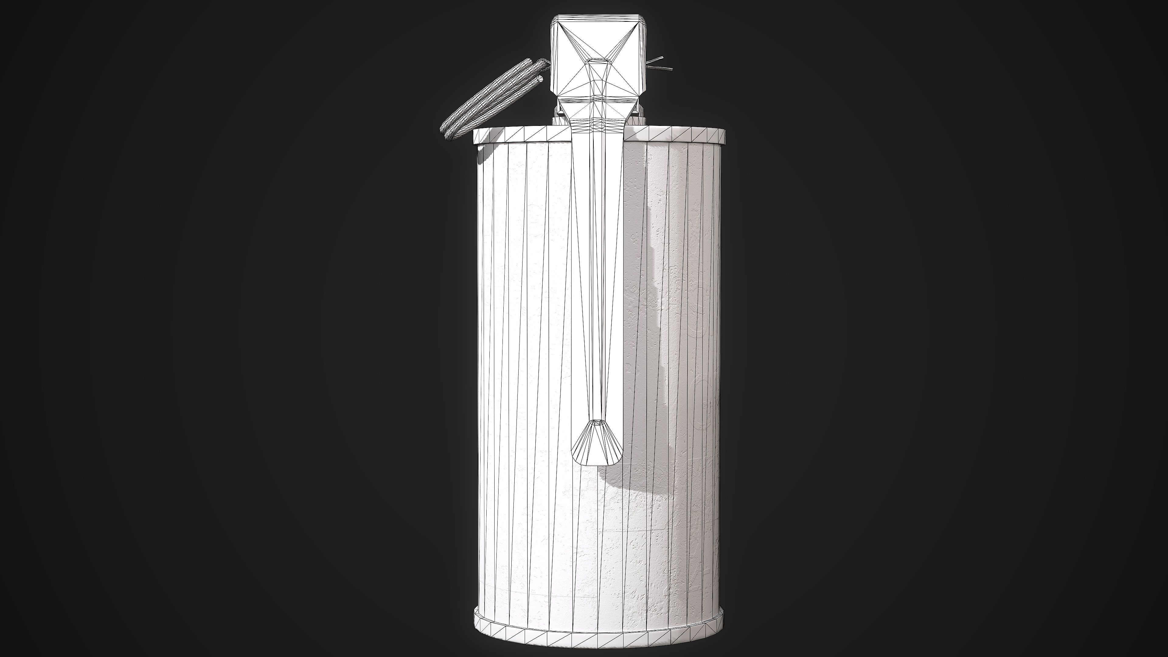 Smoke Grenade M18 Low-poly 3D model_20