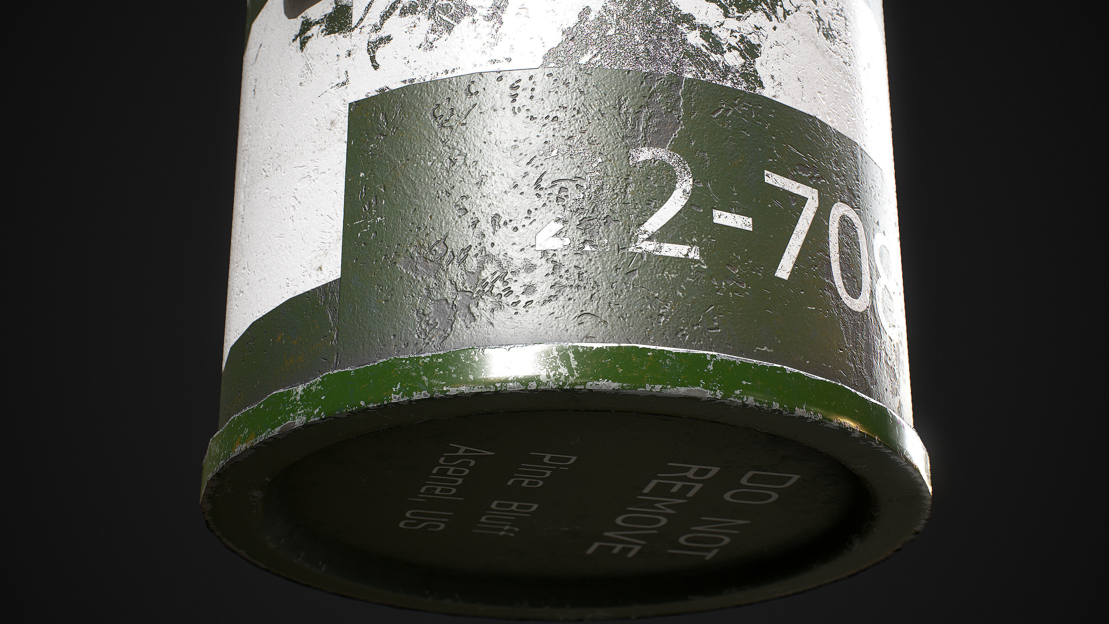 Smoke Grenade M18 Low-poly 3D model_15