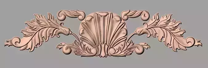 Door flower 3d relief models used for CNC router E003
