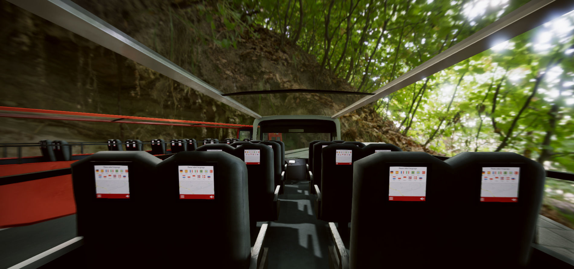 City Tour Bus Low-poly 3D model_2