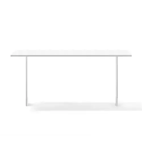 White Rectangular Table 3D model