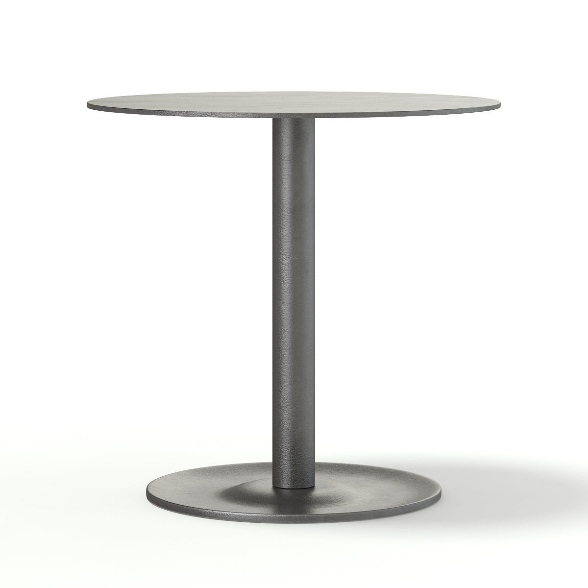 Round Metal Table 3D model_2