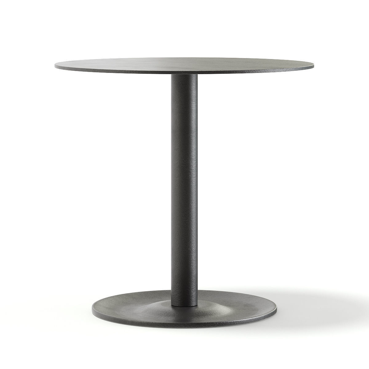 Round Metal Table 3D model_7