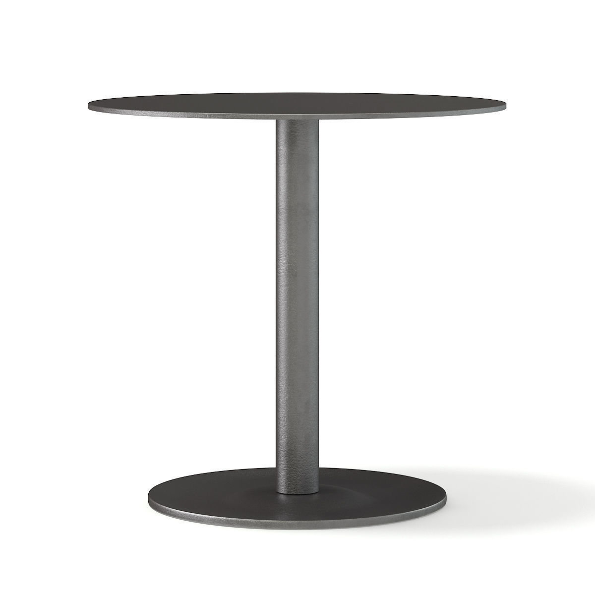 Round Metal Table 3D model_3