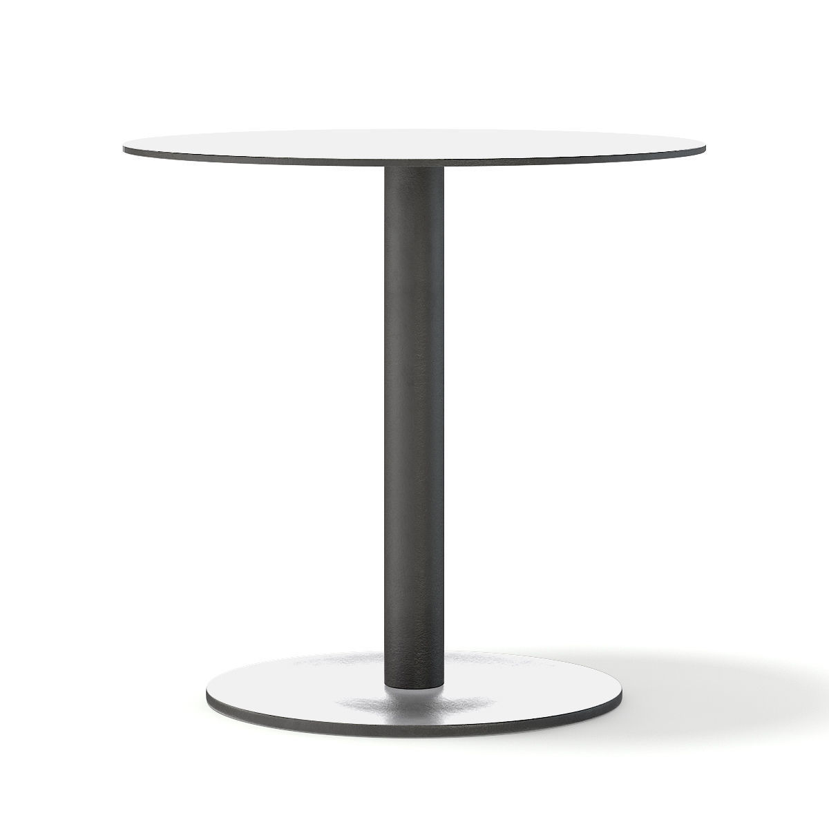 Round Metal Table 3D model_5