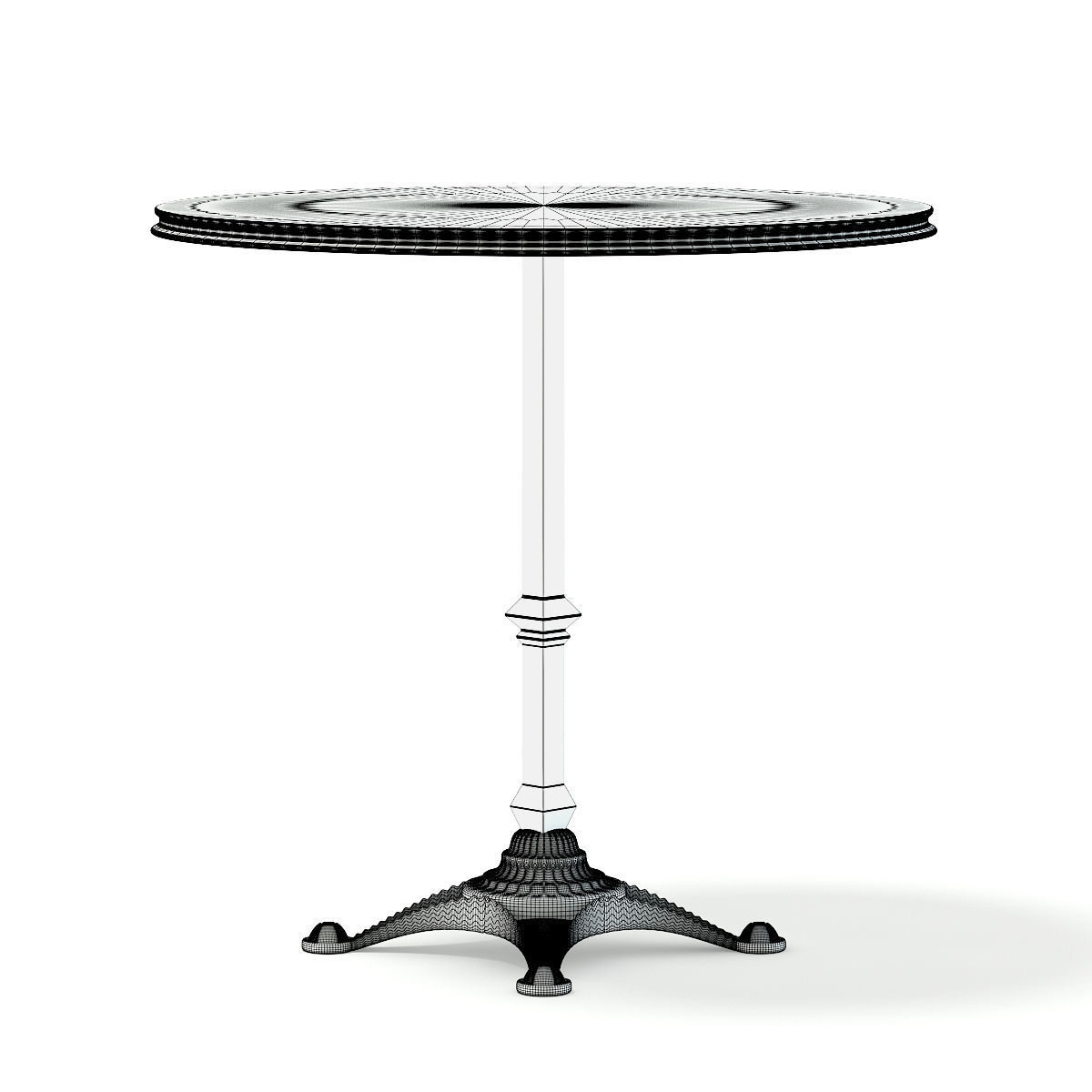 Round Table 3D model_8