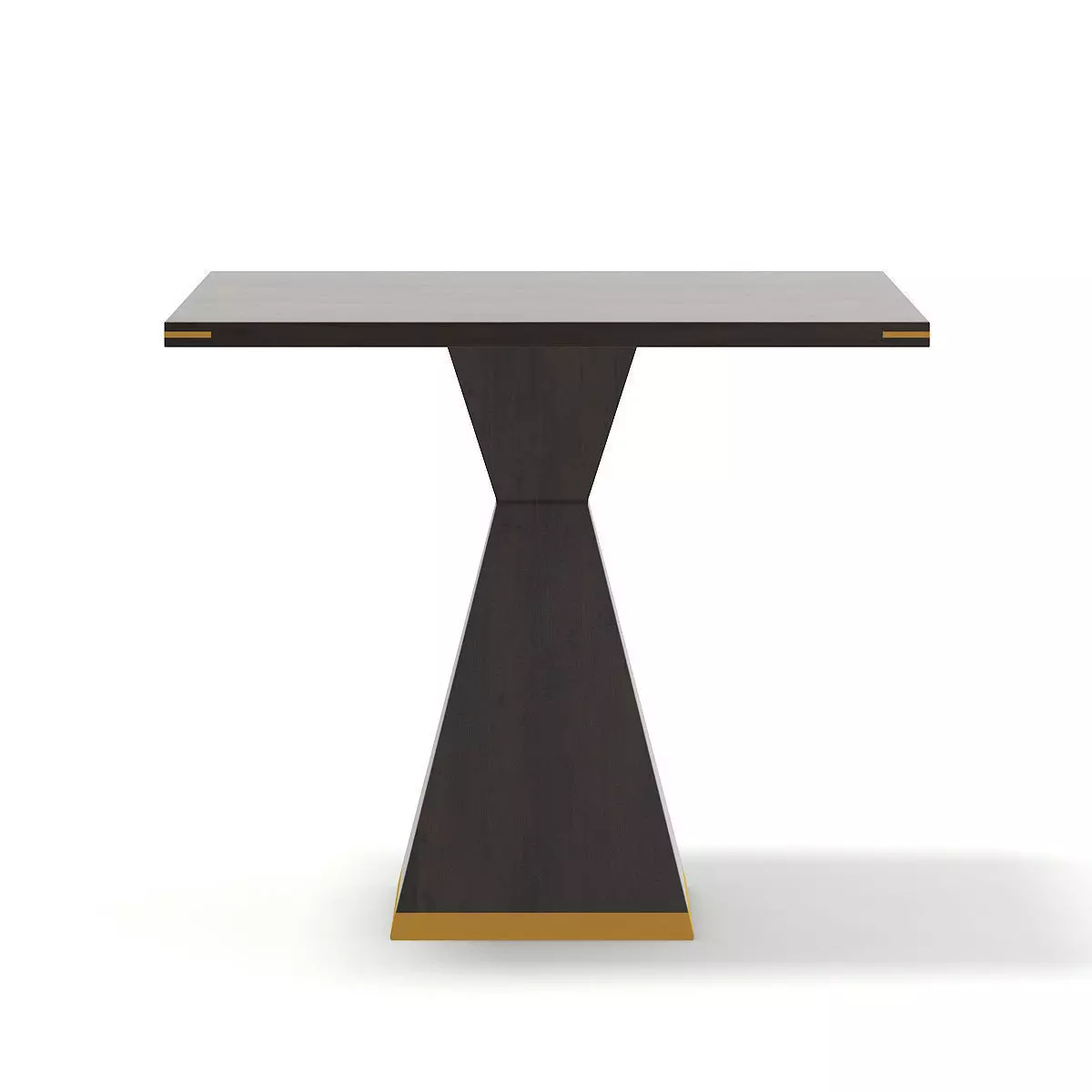 Square Wooden Table 3D model_0