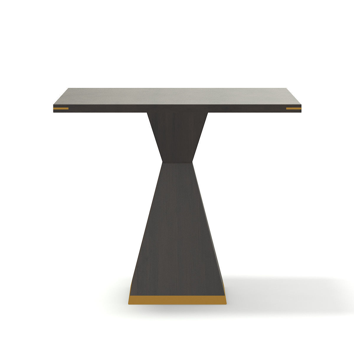 Square Wooden Table 3D model_2