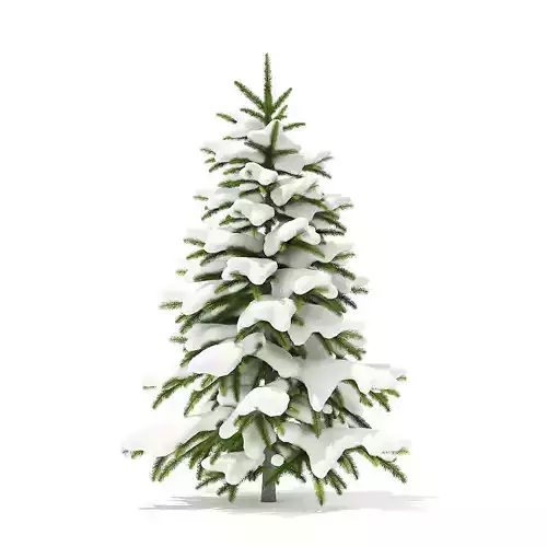 Fir Tree with Snow 1point2m