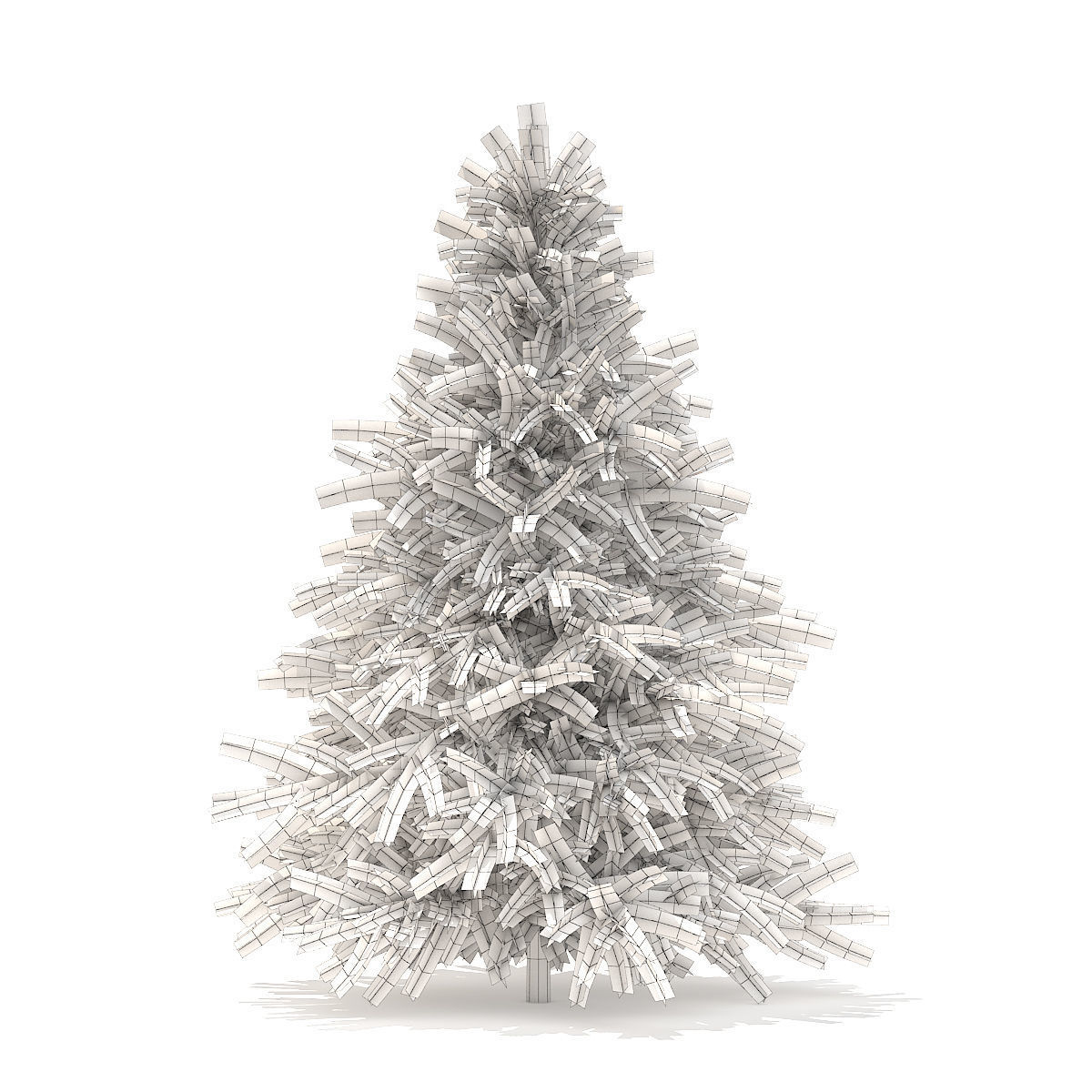 Spruce Tree 1point6m 3D model_5